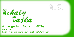 mihaly dajka business card